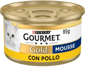 Purina Gourmet Gold Mousse con Pollo Gato Latas 12 x 85 gr