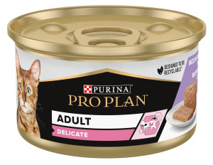 Purina Pro Plan Pro Plan Adult Delicate Pavo Lata Gatos 24 x 85 gr