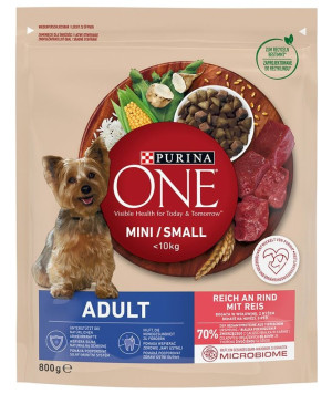 Purina One Mini Perro Adulto Buey y Arroz 800 gr