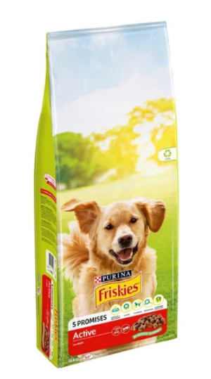 Friskies Active con Buey Pienso para Perros 18 Kg