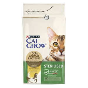 Cat Chow Esterilizado Pollo Pienso para Gatos 2 x 15 kg