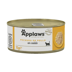 Applaws Lata Gatos Adultos Pechuga de Pollo 6 unidades x 70 gr
