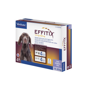 Virbac Pipetas Perros Effitix M (10 - 20 kg) - 4 pipetas