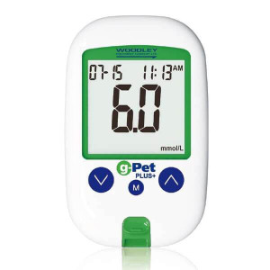 Woodley Veterinary Diagnostics Kit Glucómetro G-Pet Plus+ 1 unidad