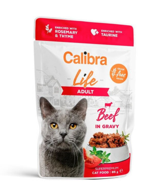 Calibra Life Gato Adult Buey en Salsa Sobres 28 x 85 gr
