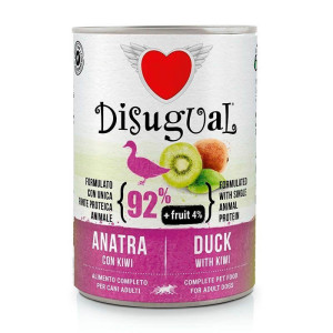 Disugual Fruit Pato con Kiwi Lata para Perros 6 x 400 gr