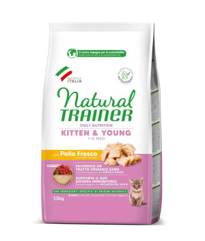 Natural Trainer Kitten Pollo Pienso para Gatos 1.5 Kg