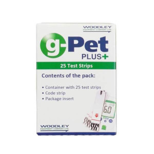 Woodley Veterinary Diagnostics Tiras Glucosa para Glucómetro G-Pet Plus+ 1 unidad