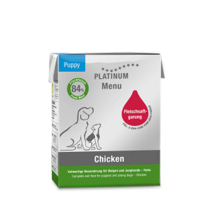 Platinum Menu Puppy Chicken Caja para Perros 375 gr
