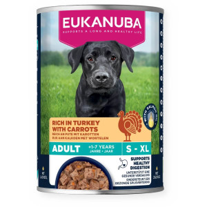 Eukanuba Adulto Pavo con Zanahoria Perros Latas 400 gr