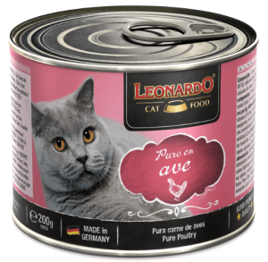 Leonardo Puro en Ave Lata para Gatos 200 gr