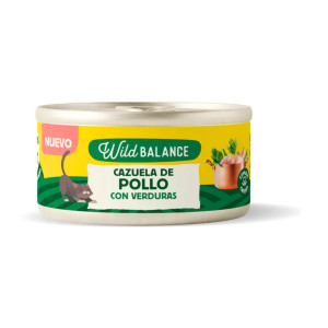 Wild Balance Cazuela de Pollo Gatos Latas 15 x 80 gr