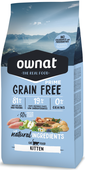 Ownat Grain Free Prime Kitten Gato 400 gr