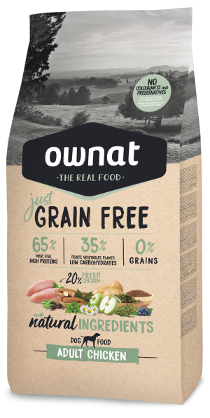 Ownat Just Grain Free Adult Chicken Perro 14 Kg