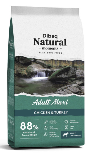Dibaq Natural Moments Perro Adult Maxi Pollo y Pavo 15 Kg