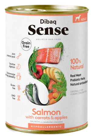 Dibaq Sense Perro Adult Grain Free Salmón Latas 380 gr