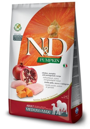 Farmina ND Pumpkin Grain Free Medium / Maxi Pollo 2 x 12 kg