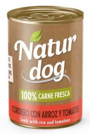 Naturdog Wet Cordero con Arroz y Tomates 400 gr