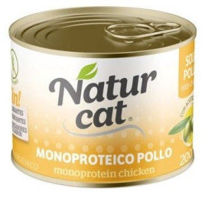 Naturcat Monoproteico Pollo para Gatos 6 x 200 gr