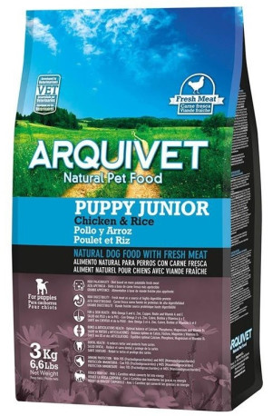 Arquivet Puppy Junior Pollo y Arroz 3 Kg