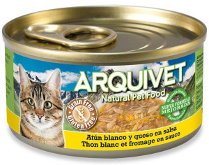 Arquivet Gato Atún Blanco y Queso en Salsa Lata 80 gr
