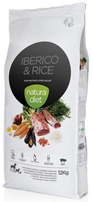 Natura Diet Iberico & Rice para Perros 12 Kg