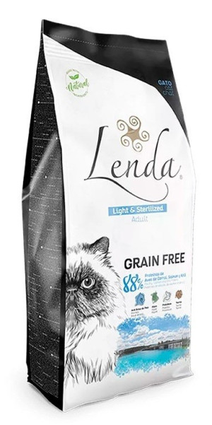 Lenda Adult Cat Light & Sterilized Grain Free 2 Kg