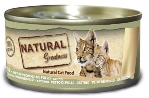 Natural Greatness Kitten Pechuga de Pollo Latas 70 gr