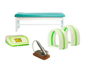 Zestaw IV do magneto- i laseroterapii: Magnetronic MF-24, 2 aplikatory AS-600N, 2 x leżanka L-6, sonda S-3N