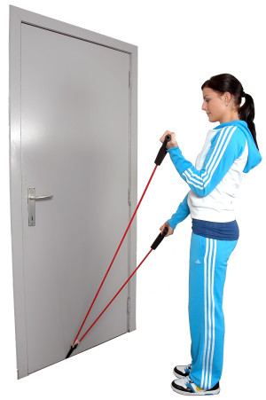 Przelotka do ćwiczeń mięśni i ramion z tubingiem MoVes Shoulder Tube Pulley (różne kolory)