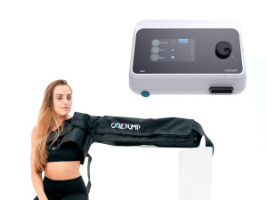 Zestaw AMAZONKA do drenażu limfatycznego lewej ręki 6-komorowy aparat CarePump Lite6 + 1 mankiet na lewą rękę, bark i pierś