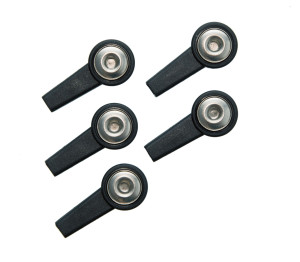 Klips K4T do elektrod samoprzylepnych gniazdo 4 mm-czarny