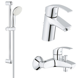 Pachet  3in1 baterii baie Grohe Eurosmart marimea S (33265002,33300002,27853003  )