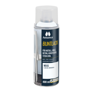 AVENARIUS Buntlack Spray | 400ml - weiß (ca. RAL 9016) weiß -