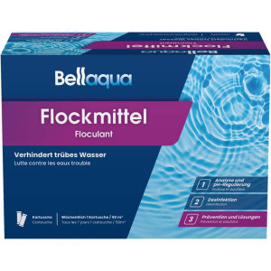 Bellaqua Flockmittel | Flockkartuschen - 1kg (8 Kartuschen)