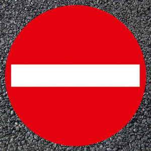 BORNIT Verkehrszeichen VZ 267 Verbot der Einfahrt - d=1000mm