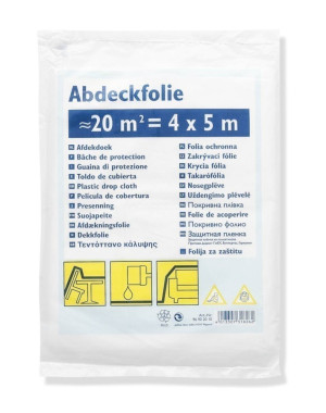 Abdeckfolie HDPE - 4x5m, 0,005mm stark