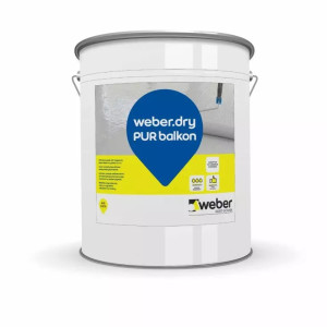 Begehbare UV-stabile 1K-PUR-Abdichtung - weber.dry PUR balkon - 7kg 7 kg