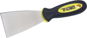 Edelstahlspachtel mit Softgriff - 100mm