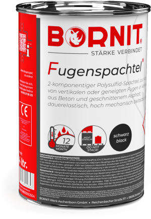 BORNIT Fugenspachtel schwarz 4ltr