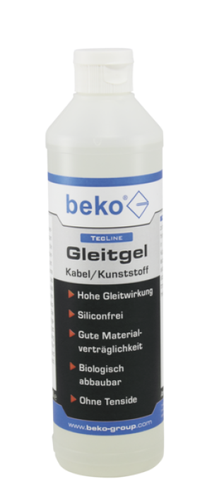 Gleitmittel - beko TecLine Gleitgel Kabel/Kunststoff, 500ml