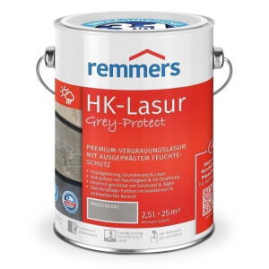 Remmers HK-Lasur grey-protect - wassergrau, 2,5 ltr wassergrau 2,5 ltr