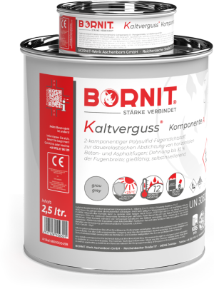 BORNIT Kaltverguss grau 2,5ltr