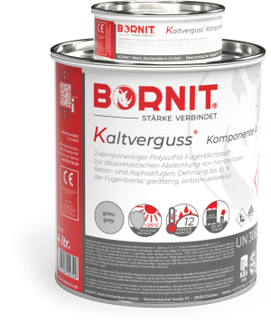 BORNIT Kaltverguss grau 4ltr