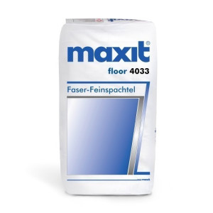 Bodenspachtelmasse - maxit floor 4033 Faser-Feinspachtel, 25kg grau 25 kg