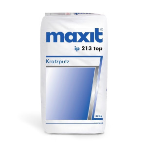 Edelkratzputz - maxit ip 213 top, weiß - 30kg - 3,0mm - min. Oberputz