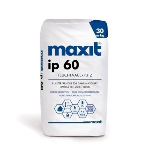 Feuchtmauerputz - maxit ip 60 - 30kg - Feuchteregulierungsputz -