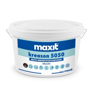 Innen-Dispersionsfarbe - maxit kreason 5050, weiß - 5ltr 5 ltr
