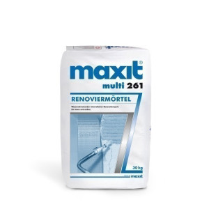 Renoviermörtel - maxit multi 261, grau - 30kg - Ausgleichsputz