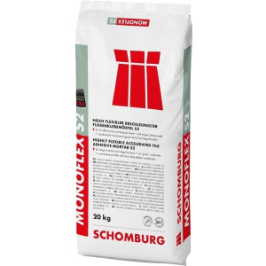 Schomburg MONOFLEX-S2 - Hoch flexibler beschleunigter Fliesenklebemörtel S2 - 20kg 20 kg